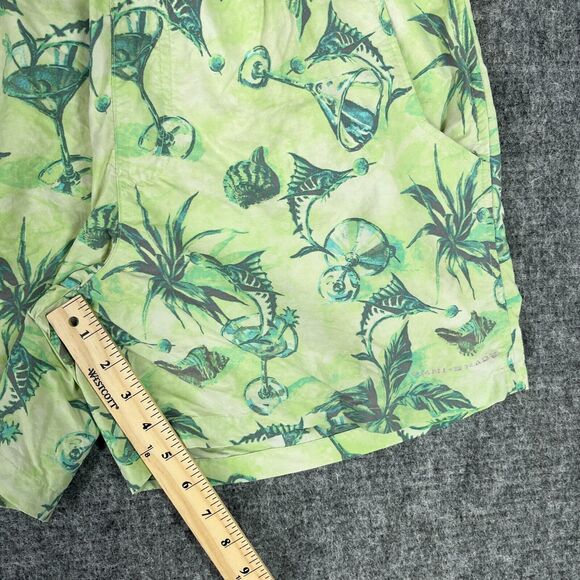Columbia Swim Shorts Mens Small Green Super Backcast Water Lined Pockets Hybrid - Picture 10 of 11